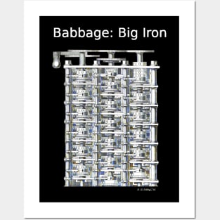 Babbage Difference Engine: Big Iron (white) Posters and Art